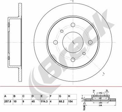 Nissan ALMERA Mk II 2.2 Di Rear Brake Discs - thumbnail image 2