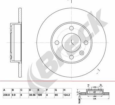 SEAT Ibiza Mk II 1.4 i Front Brake Discs - thumbnail image 2