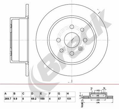 Vauxhall VECTRA Liftback 2.2 DTI 16V Rear Brake Discs - thumbnail image 2
