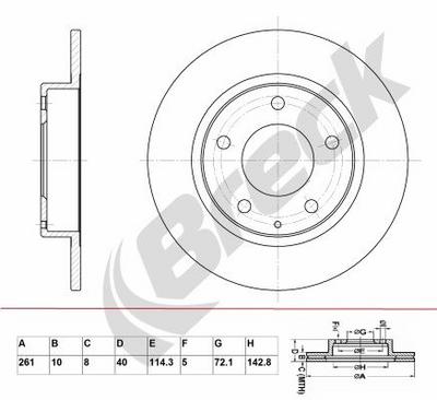 Mazda 626 Mk V Hatchback 1.9 Rear Brake Discs - thumbnail image 2