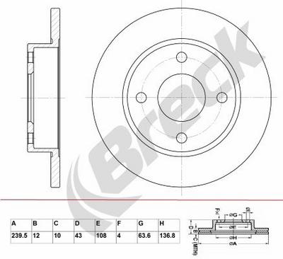 Mazda 121 III 1.8 D Front Brake Discs - thumbnail image 2