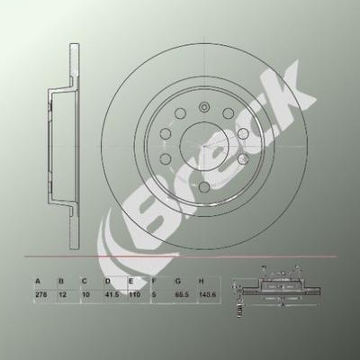 Vauxhall SIGNUM 1.8 Rear Brake Discs