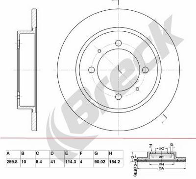 Proton IMPIAN 1.6 Rear Brake Discs - thumbnail image 2