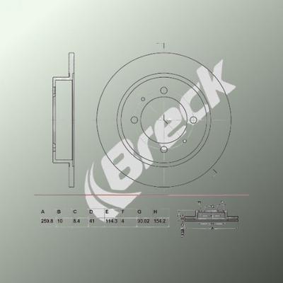 Mitsubishi CARISMA 1.8 16V GDI Rear Brake Discs