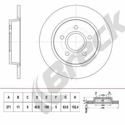 Ford Focus III 2.0 Rear Brake Discs - thumbnail image 3