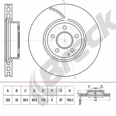 Mercedes-Benz E-Class E 400 Front Brake Discs - thumbnail image 2