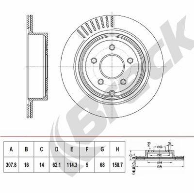 Infiniti EX 37 Rear Brake Discs - thumbnail image 2