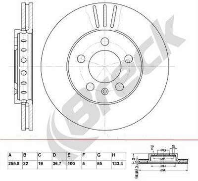 Skoda FABIA I 1.4 Front Brake Discs - thumbnail image 3