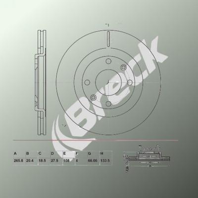 Peugeot 305 Mk II 1.6 Front Brake Discs