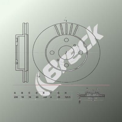 Toyota Yaris/Vitz 1.0 Front Brake Discs