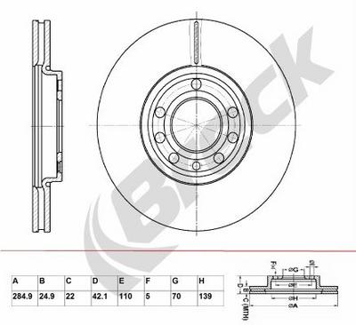 Vauxhall SIGNUM 2.2 i Front Brake Discs - thumbnail image 2