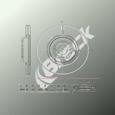Toyota Avensis 2.0 D-4D Front Brake Discs
