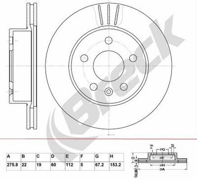 Mercedes-Benz VITO Bus 108 D 2.3 Front Brake Discs - thumbnail image 2