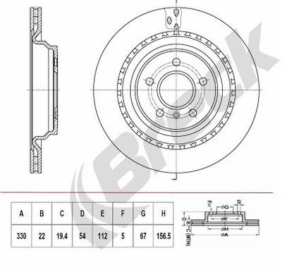 Mercedes M-Class ML 250 CDI / BlueTEC 4-matic Rear Brake Discs - thumbnail image 2