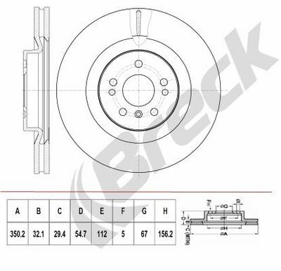 Mercedes M-Class ML 500 4-matic Front Brake Discs - thumbnail image 2