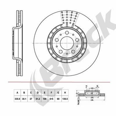 VOLVO XC90 I D3 / D5 Front Brake Discs - thumbnail image 2