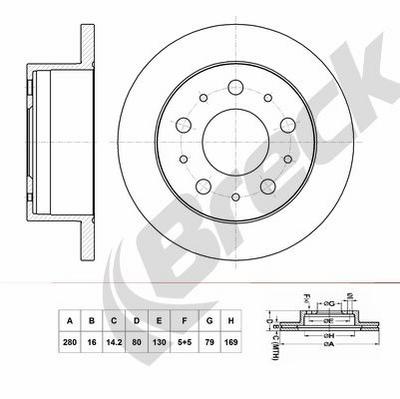 FIAT Ducato Bus 140 Multijet 2.3 D Rear Brake Discs - thumbnail image 3