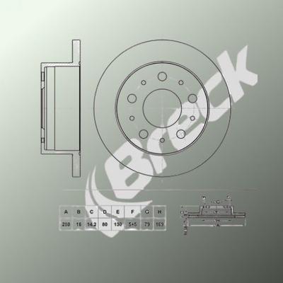 FIAT Ducato Bus 100 Multijet 2.2 D Rear Brake Discs