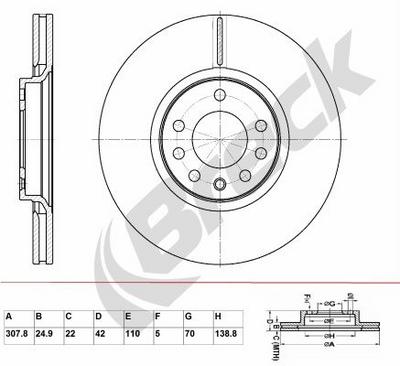Vauxhall Corsa Mk IV 1.2 Front Brake Discs - thumbnail image 2