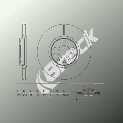 Vauxhall Corsa Mk III 1.6 SRi Front Brake Discs