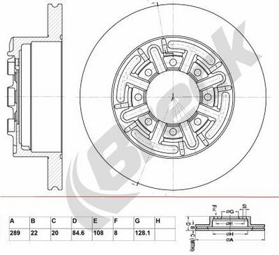 IVECO DAILY III Platform/ Chassis 35 C 10 V , 35 S 10 V Rear Brake Discs - thumbnail image 2