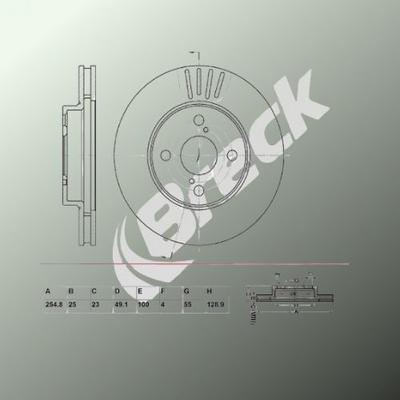 Toyota Corolla 1.4 VVT-i Front Brake Discs