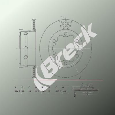 Mercedes-Benz VARIO Platform/ Chassis 512 D Rear Brake Discs