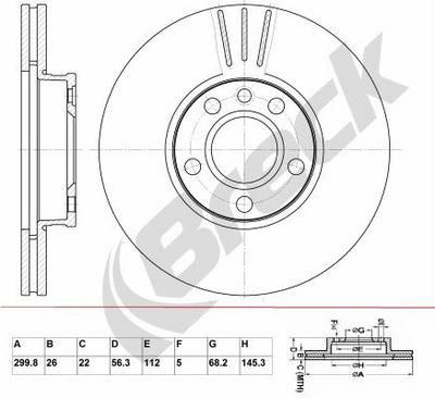 SEAT Alhambra 2.8 V6 4motion Front Brake Discs - thumbnail image 2