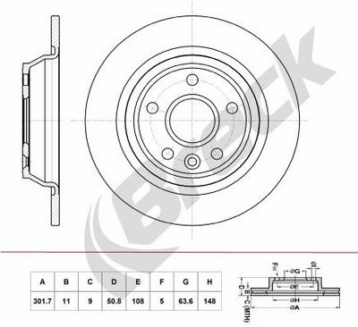 Ford S-MAX 1.8 TDCi Rear Brake Discs - thumbnail image 2