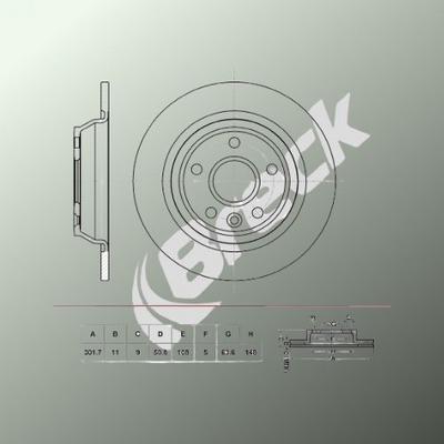 Land Rover Range ROVER EVOQUE 2.0 4x4 Rear Brake Discs