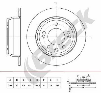Kia Ceed SW 2.0 Rear Brake Discs - thumbnail image 2