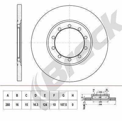 Ford Transit Bus 2.2 TDCi RWD Rear Brake Discs