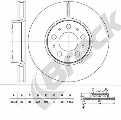 VOLVO S60 I 2.4 Front Brake Discs - thumbnail image 2