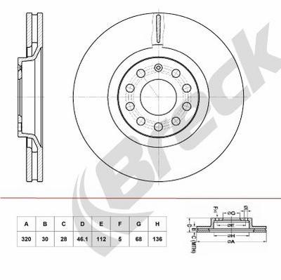 Audi A6 C5 4.2 quattro Front Brake Discs - thumbnail image 2