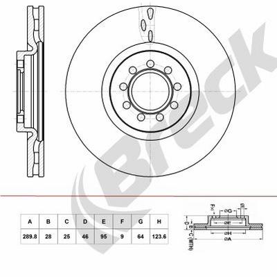 IVECO DAILY VI Platform/ Chassis 33S11, 35S11, 35C11 Front Brake Discs - thumbnail image 2