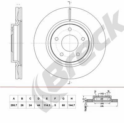 Nissan QASHQAI I 2.0 Front Brake Discs - thumbnail image 2