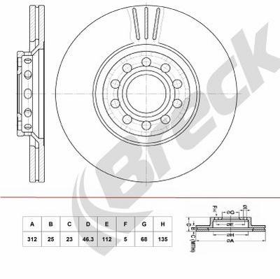Audi A6 C5 2.8 Front Brake Discs - thumbnail image 2