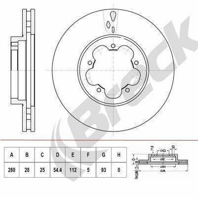 Ford Transit Bus 2.2 TDCi Front Brake Discs