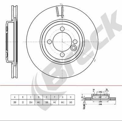 Mini Roadster Cooper SD Front Brake Discs - thumbnail image 2
