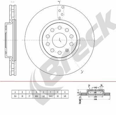 Skoda Kodiaq I 1.5 TSI Front Brake Discs - thumbnail image 2