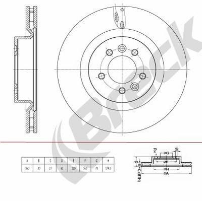 Land Rover Discovery IV 2.7 TD 4x4 Front Brake Discs - thumbnail image 2
