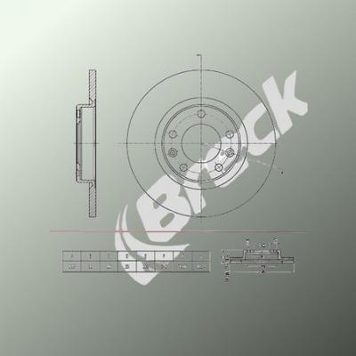 Peugeot 3008 II SUV 1.2 THP/ PureTech 130 Rear Brake Discs