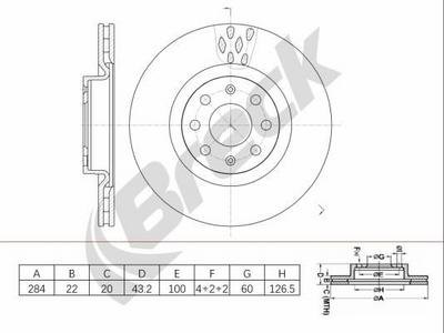 Vauxhall Corsa Mk III 1.3 CDTI Front Brake Discs - thumbnail image 2