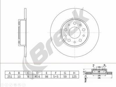 FIAT TIPO Sedan 1.6 D Rear Brake Discs - thumbnail image 3