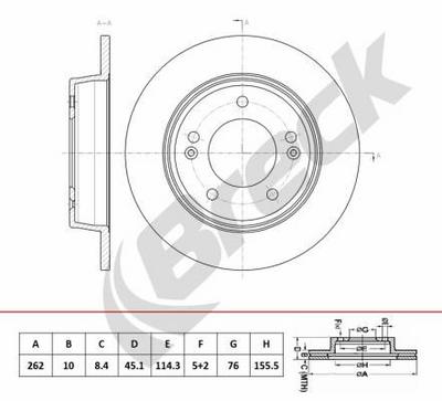 Kia Ceed 1.4 MPI Rear Brake Discs - thumbnail image 3