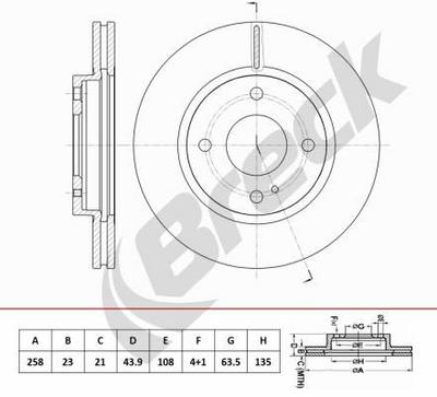 Ford KA+ III 1.5 TDCi Front Brake Discs - thumbnail image 2