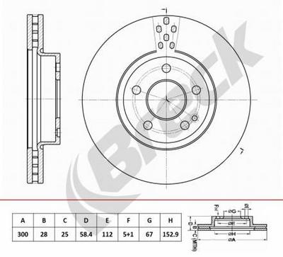 Mercedes-Benz VITO Bus 122 Front Brake Discs - thumbnail image 2