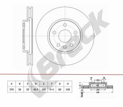 Chevrolet Aveo Liftback 1.6 Front Brake Discs - thumbnail image 2