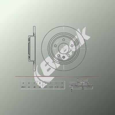Vauxhall Ampera EV 150 Rear Brake Discs