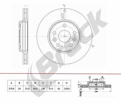 Renault Kangoo Express 1.5 dCi 95 Front Brake Discs - thumbnail image 2